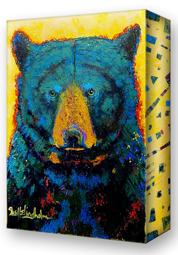 Aurora Black Bear:  Metal 18x26 Inches
