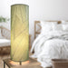 24 inch Cocoa Leaf Cylinder Table Lamp Green