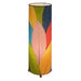 24 Inch Cocoa Leaf Cylinder Table Lamp Multi (307 t m)