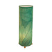 24 Inch Cocoa Leaf Cylinder Table Lamp Sea Blue (307 t sb)