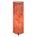 24 Inch Guyabano Leaf Cylinder Table Lamp Red (507 t r)