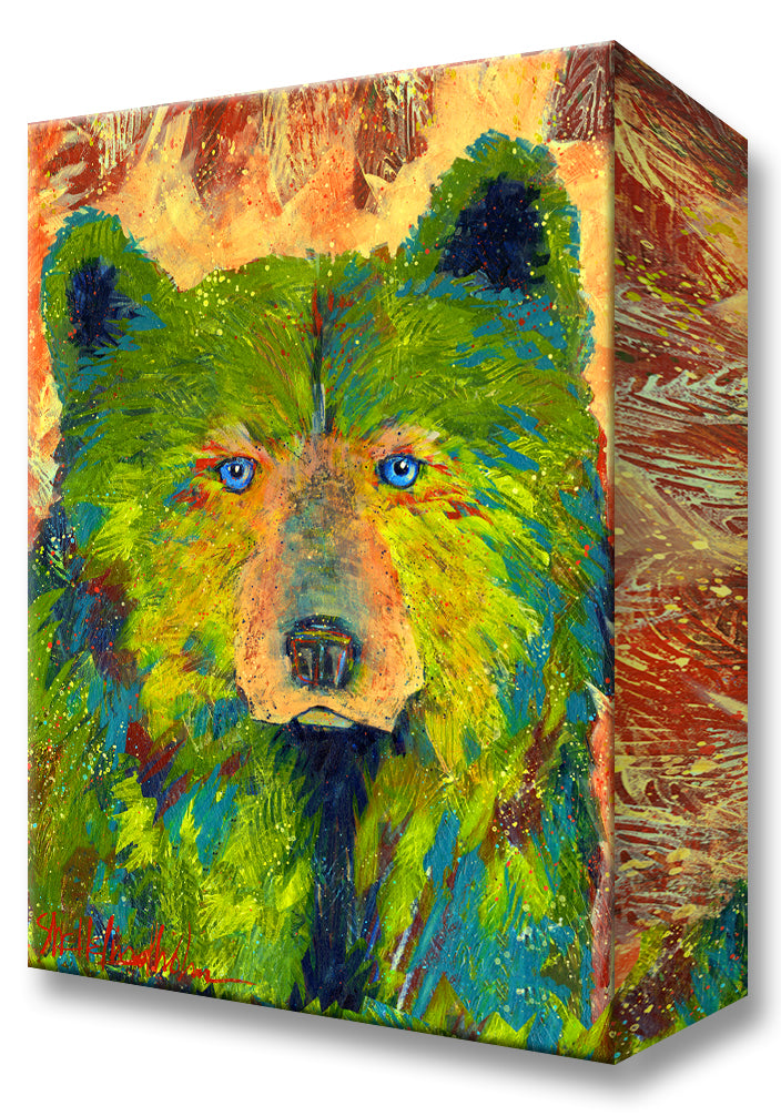 Fern Bear:  Metal 18x26 Inches
