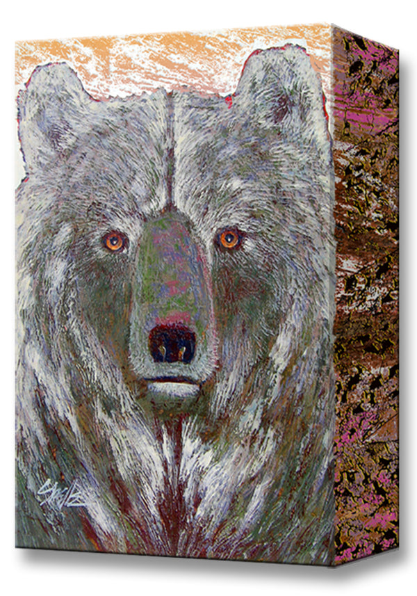 Grey Bear:  Metal 18x26 Inches