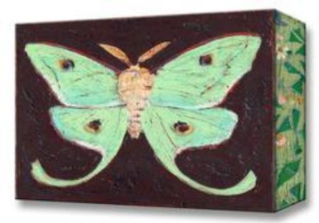 Luna Moth:  Metal 18x26 Inches