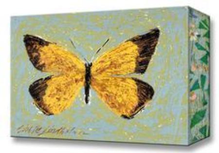 Orange Sulphur Butterfly:  Metal 18x26 Inches