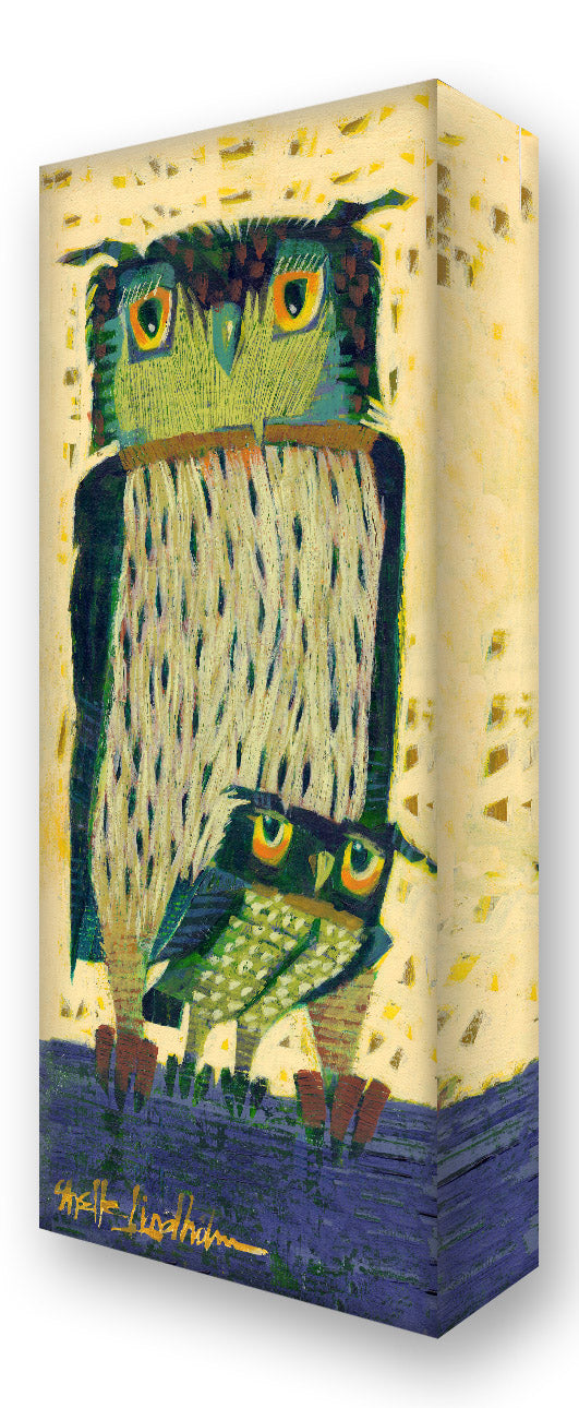 Peek-a-boo Owls:  Metal 42x16.5 Inches
