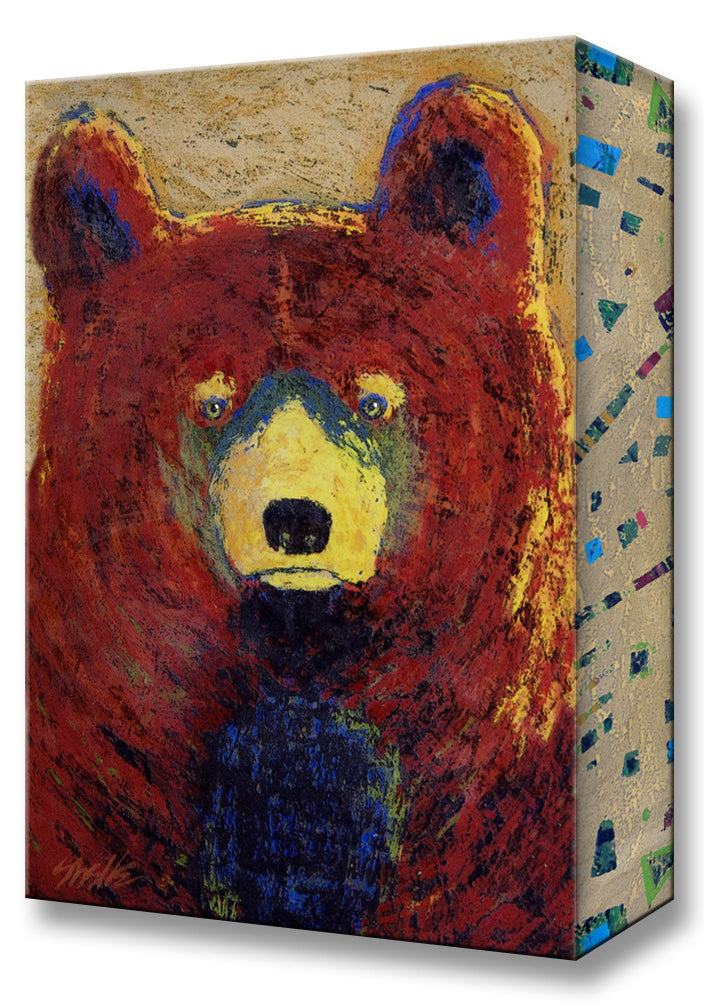 Red Bear:  Metal 18x26 Inches