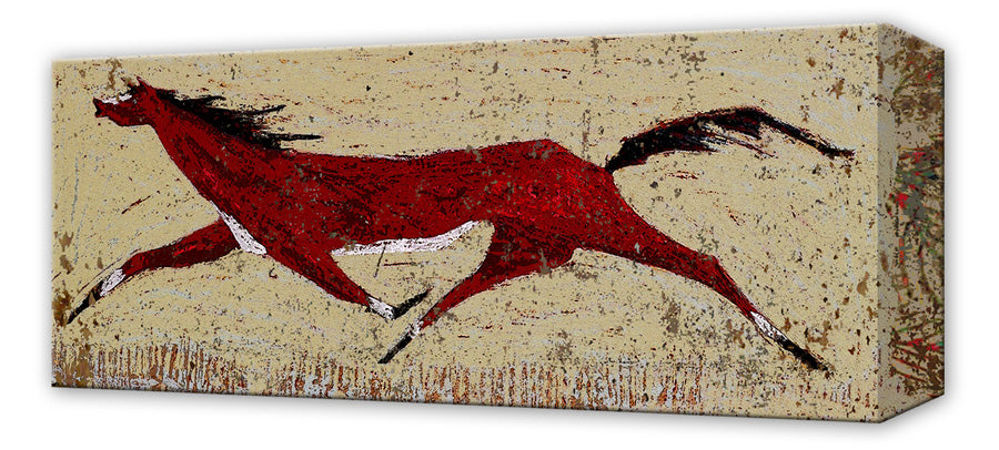 Red Horse Western:  Metal 42x16.5 Inches